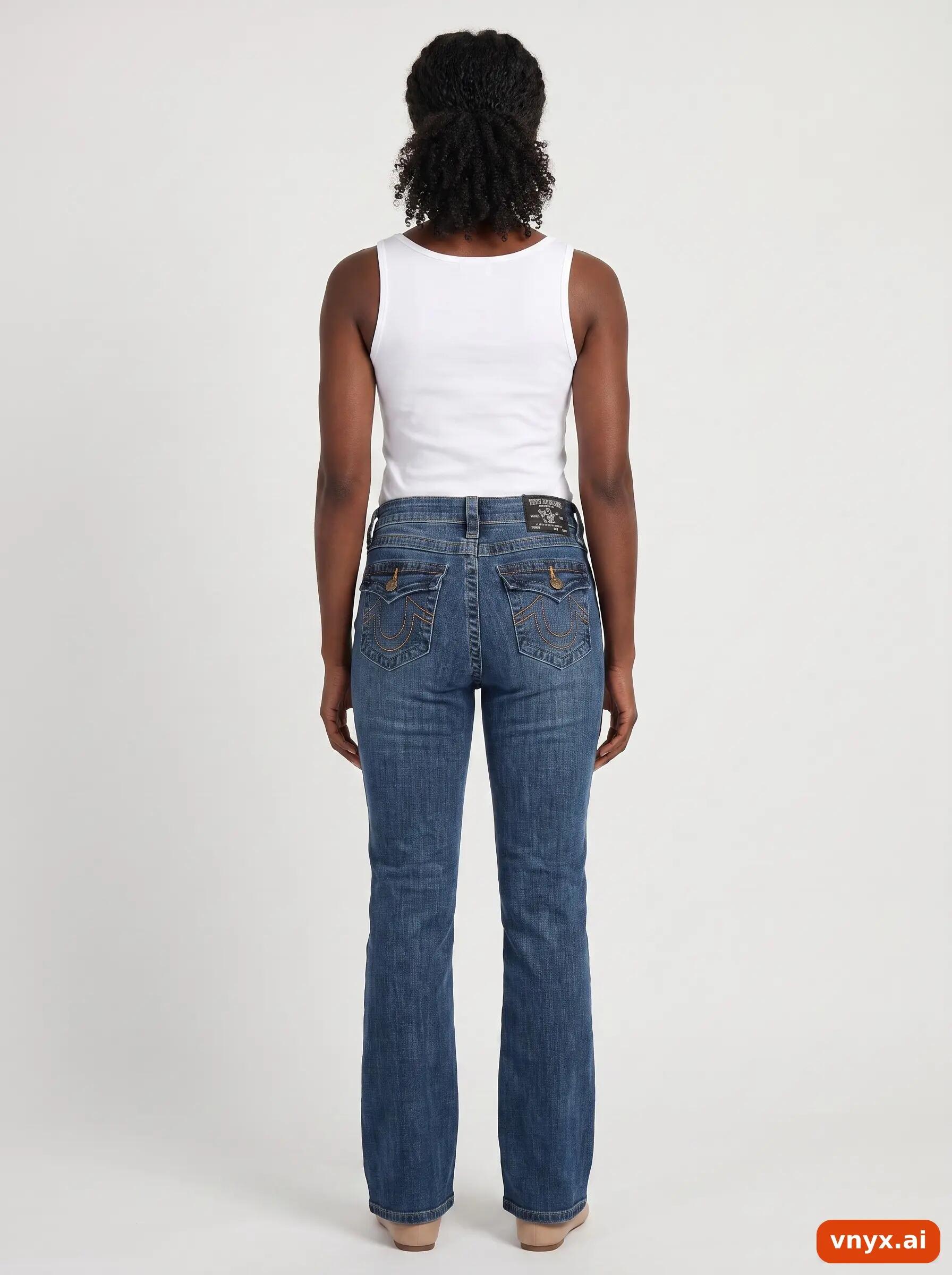 Second Life - Vintage True Religion Mid-Blue Jeans Women W23 L28 4/6