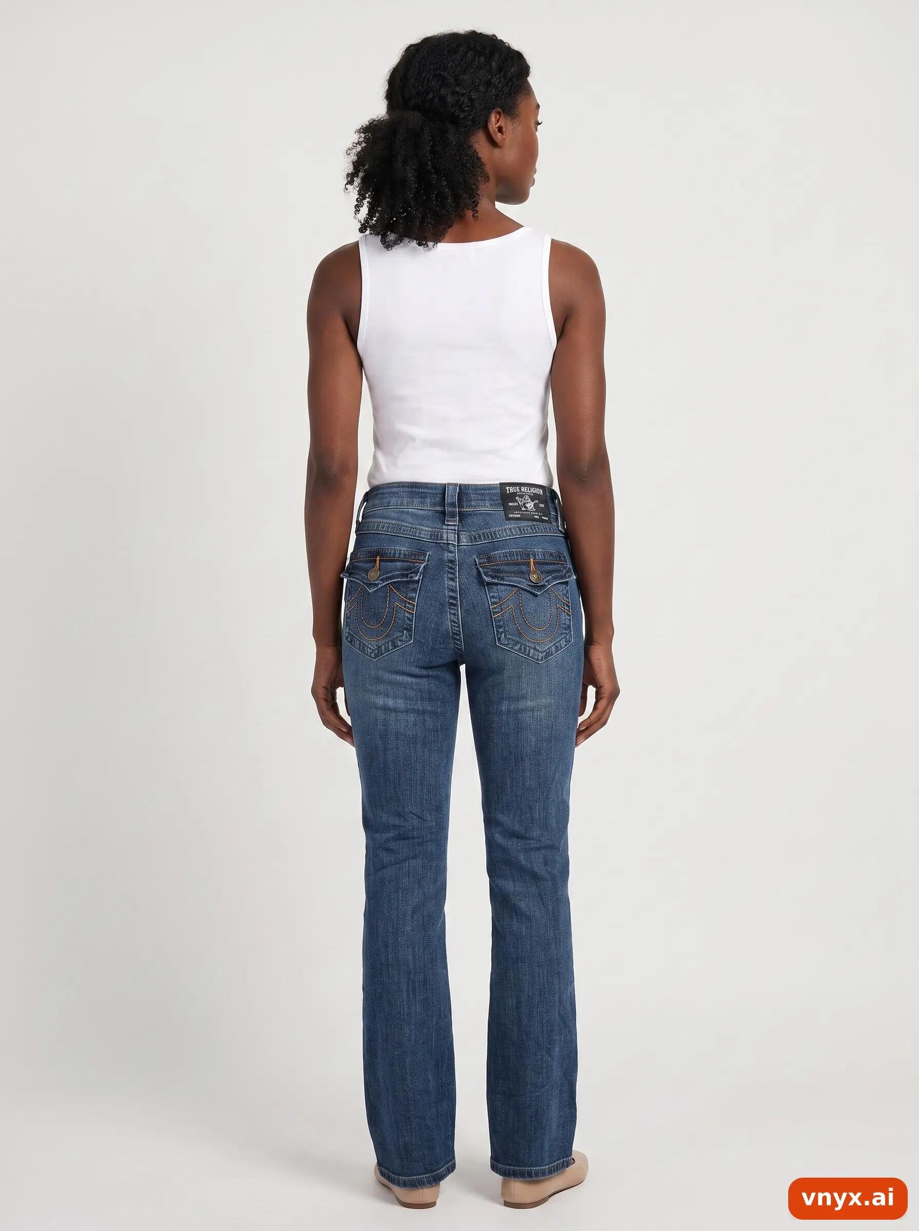 Second Life - Vintage True Religion Mid-Blue Jeans Women W23 L28 2/6