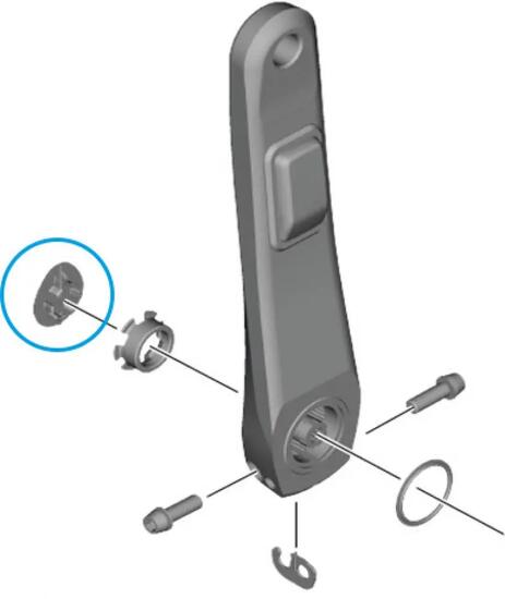 SHIMANO Abdeckkappe FC-R8100-P - passend für FC-R8100-P Kurbel mit Powermeter...