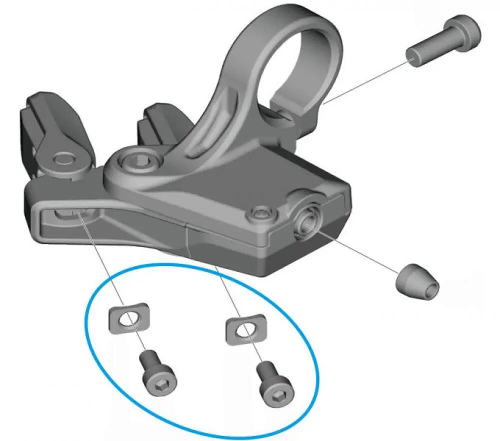 SHIMANO bevestigingsschroef met onderlegschijf SW-M8150 2 paar bevestigingss... 2/2
