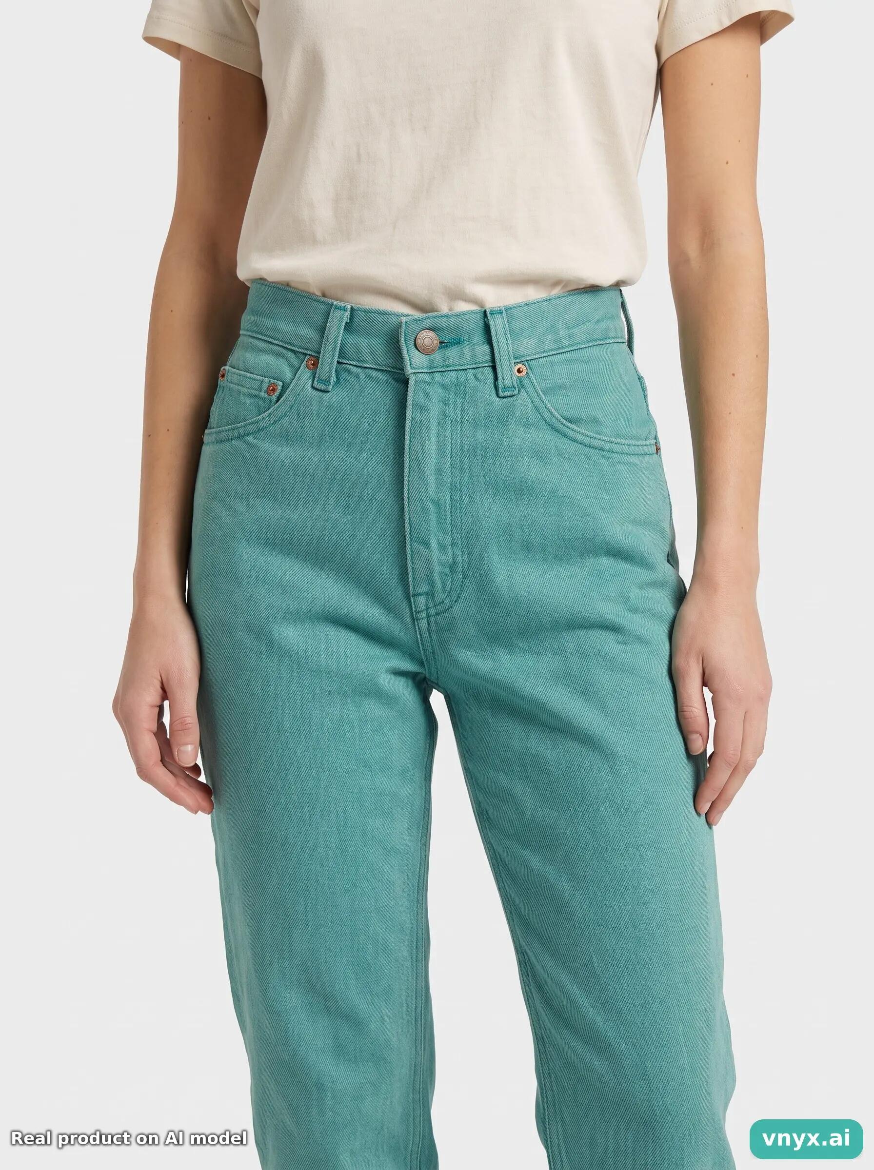 Second Life - Vintage Levi's Teal Jeans Women W26 L34 6/6