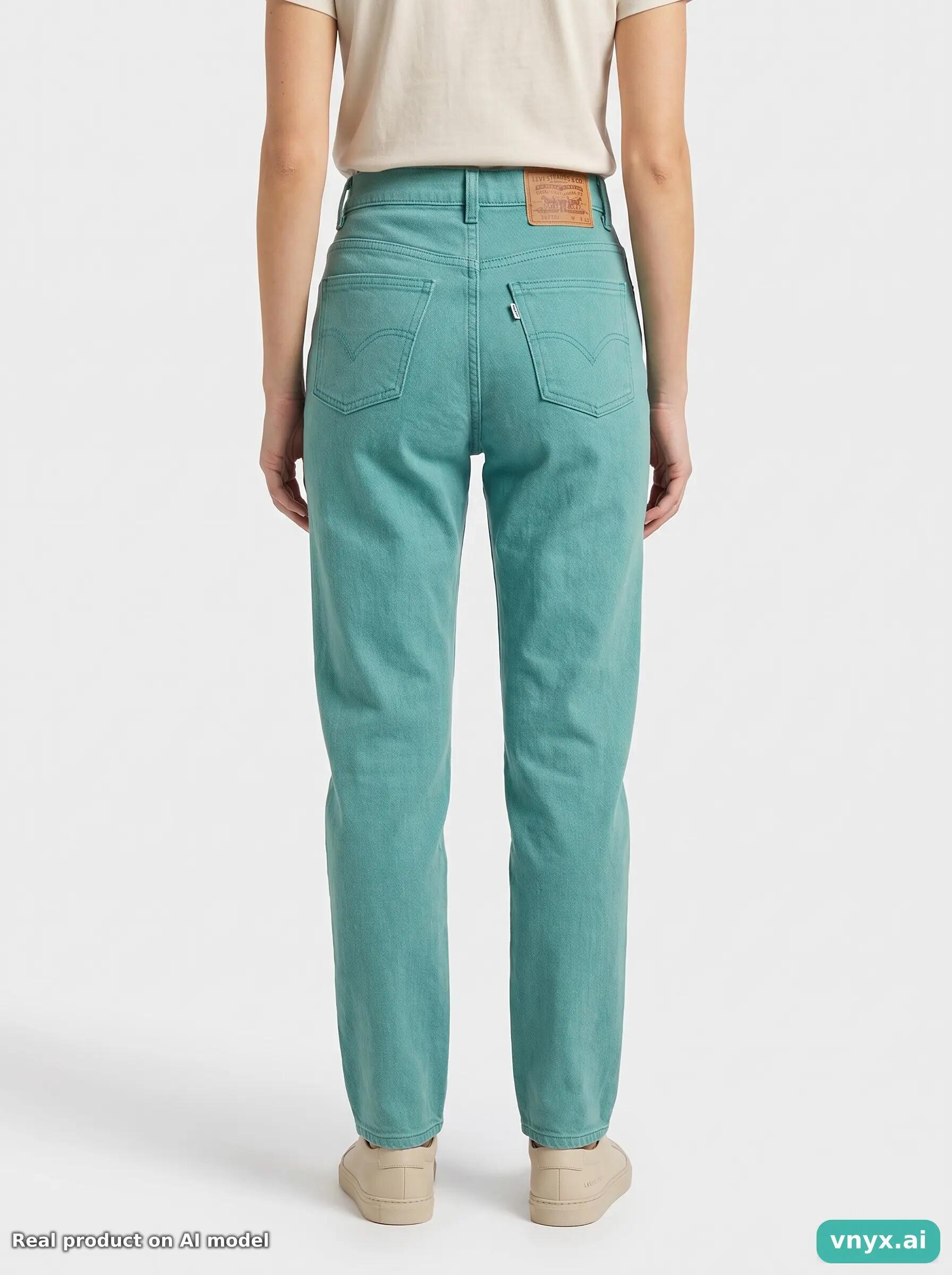 Second Life - Vintage Levi's Teal Jeans Women W26 L34 4/6