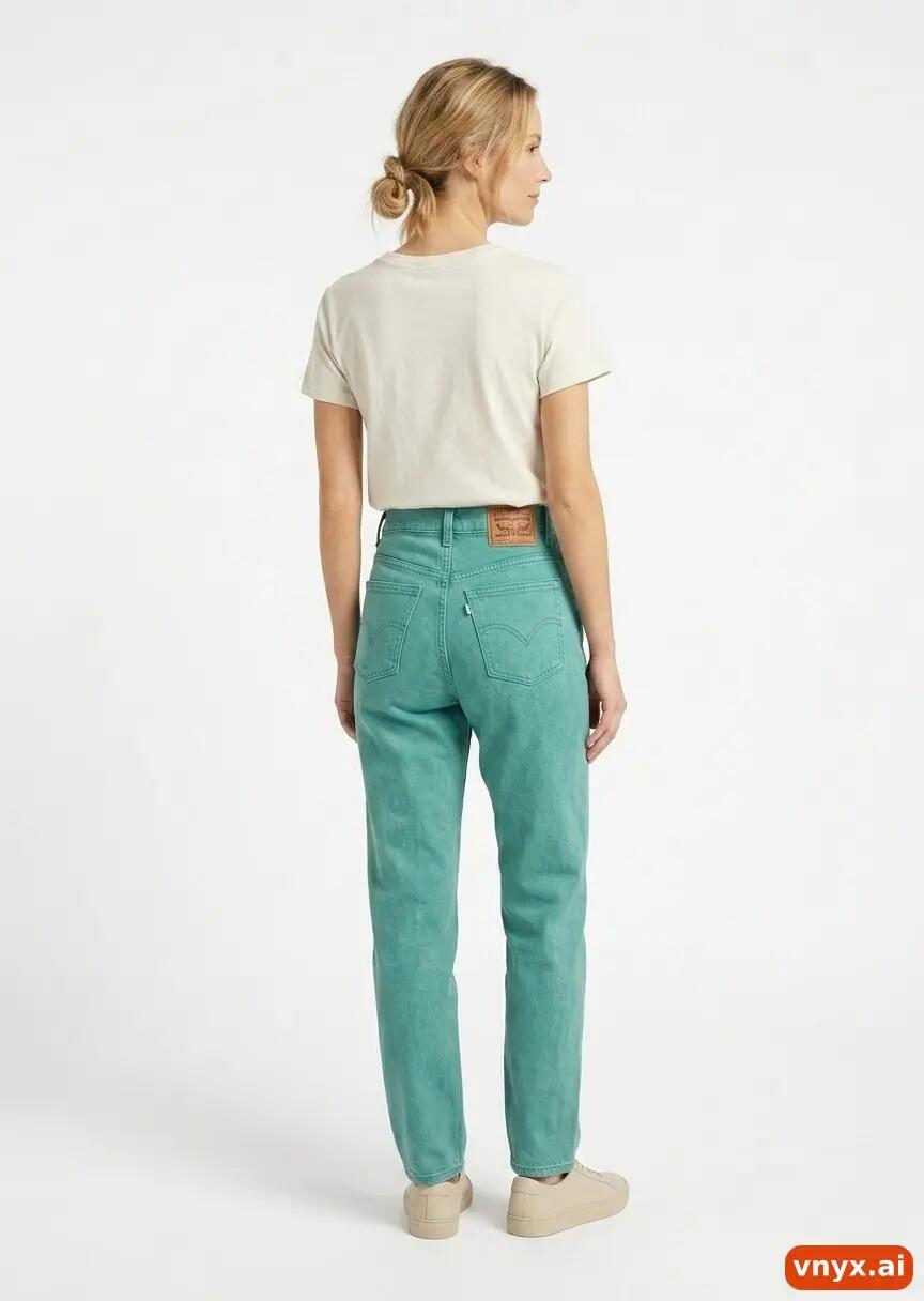 Second Life - Vintage Levi's Teal Jeans Women W26 L34 3/6