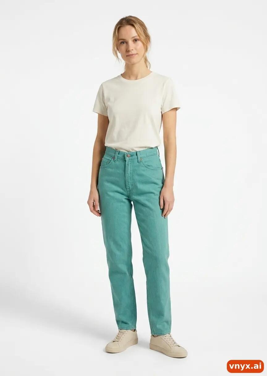 Second Life - Vintage Levi's Teal Jeans Women W26 L34 2/6