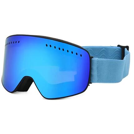 Ski- und Snowboardbrille Fluor 3062 Scheibe Blau Verspiegelt Unisex