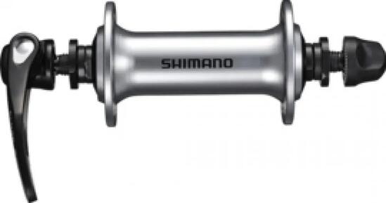 SHIMANO Vorderradnabe HB-RS400 28 Loch Schnellspanner - 100 mm, Silber