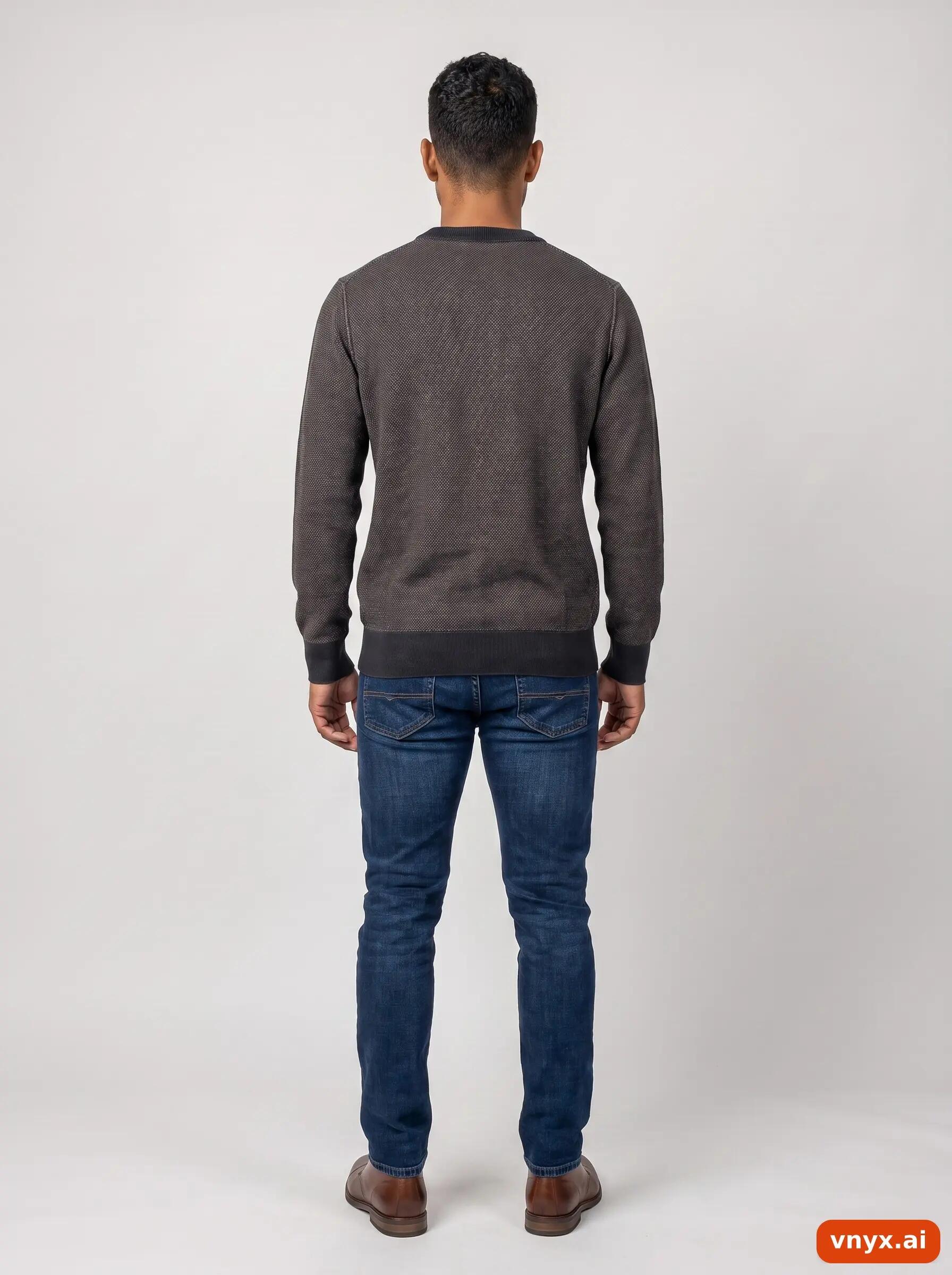 Second Life - Vintage Hugo Boss Charcoal Fleece Pullover Men M 4/6