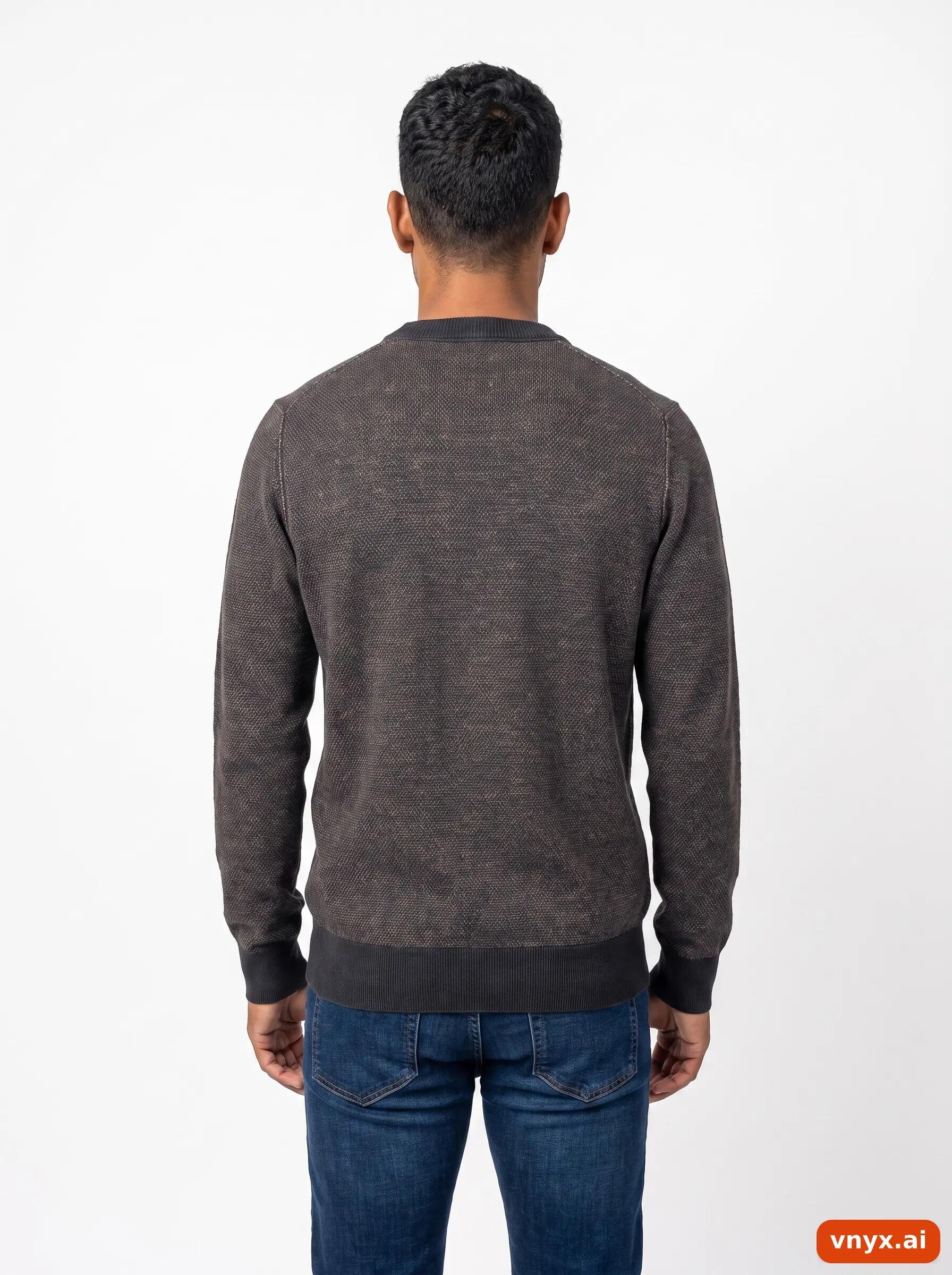 Second Life - Vintage Hugo Boss Charcoal Fleece Pullover Men M 2/6