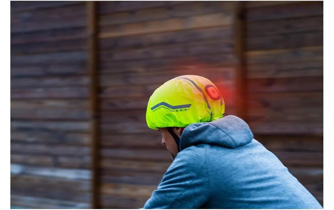 Housse de casque Wowow Corsa jaune avec LED 3/3
