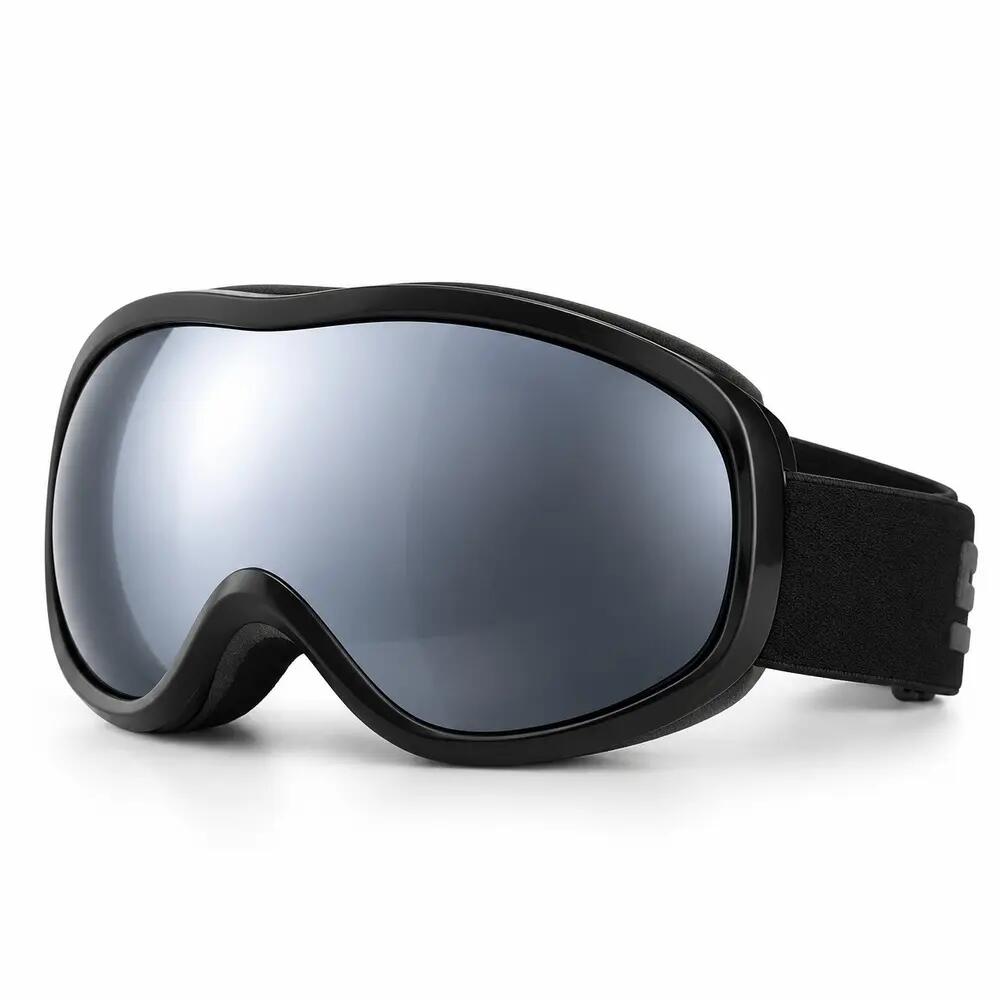 Lyžiarske a Snowboardové Okuliare Fluor HX043 Strieborný Zrkadlový Zorník Unisex
