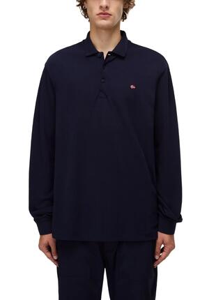 Polo - Sportswear - Homme - Manches longues, piqué en coton - Ealis - Vert sauge