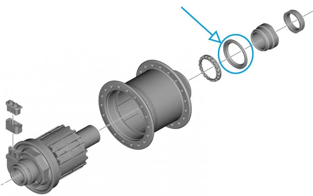 SHIMANO DICHTRING DH-UR708-3D - 708-3 1/2