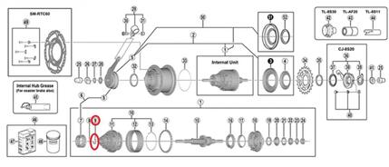 SHIMANO Sprengring SG-8C31 - Ersatz-Sicherungsring für Nabenschaltung, 1 g
