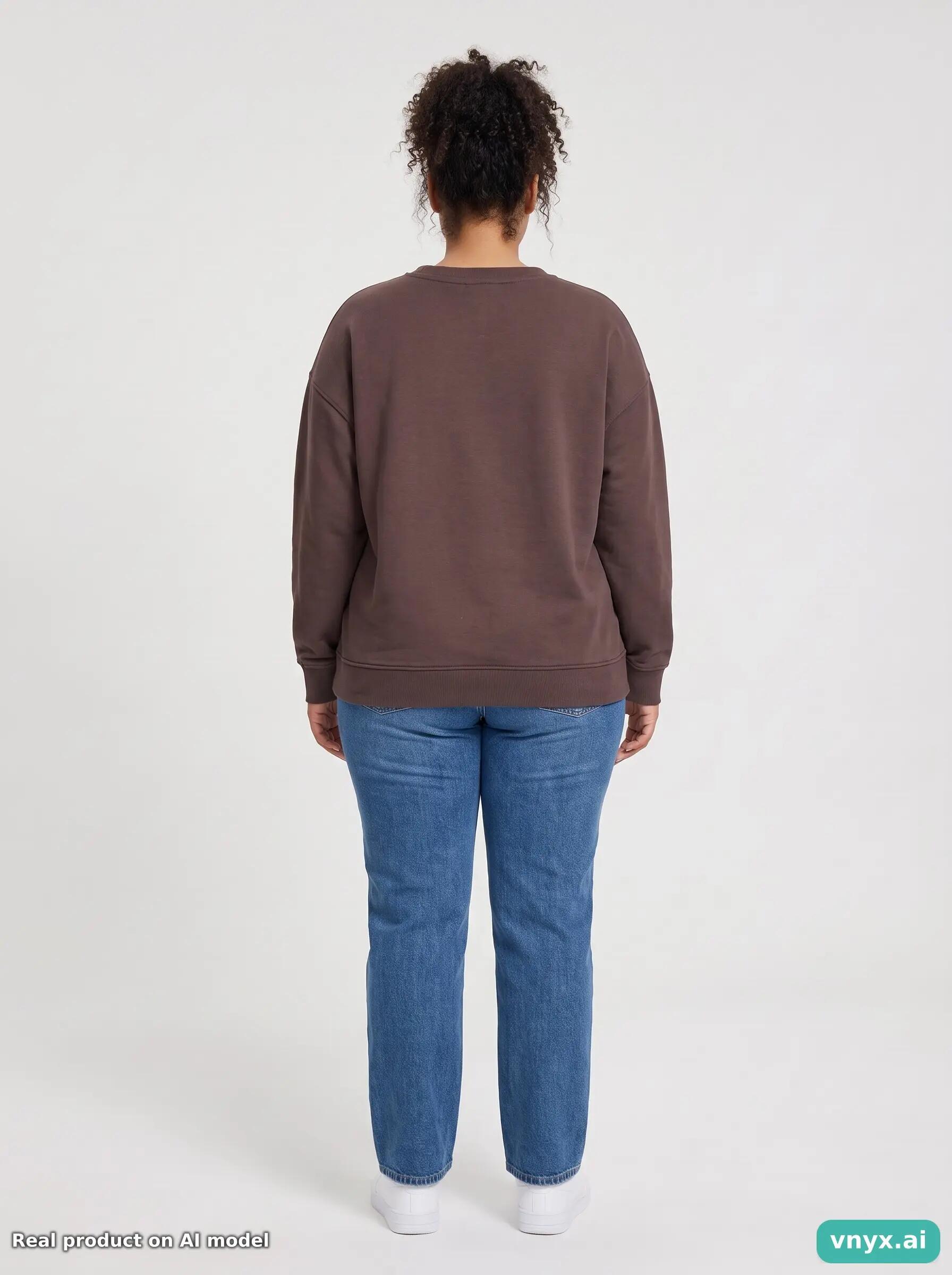 Second Life - Vintage Disney Dark Brown Sweatshirt Women L 4/6