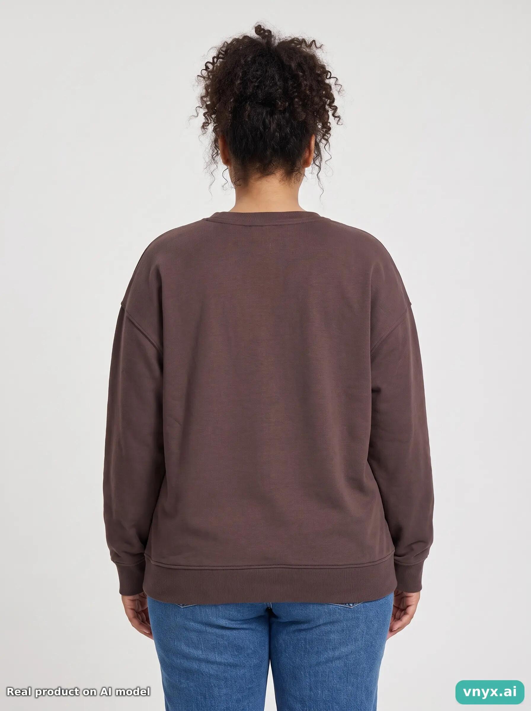Second Life - Vintage Disney Dark Brown Sweatshirt Women L 2/6