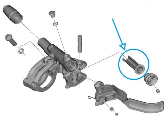 SHIMANO Bremshebel-Membran Y1XK9801T - hydraulische Scheibenbremse