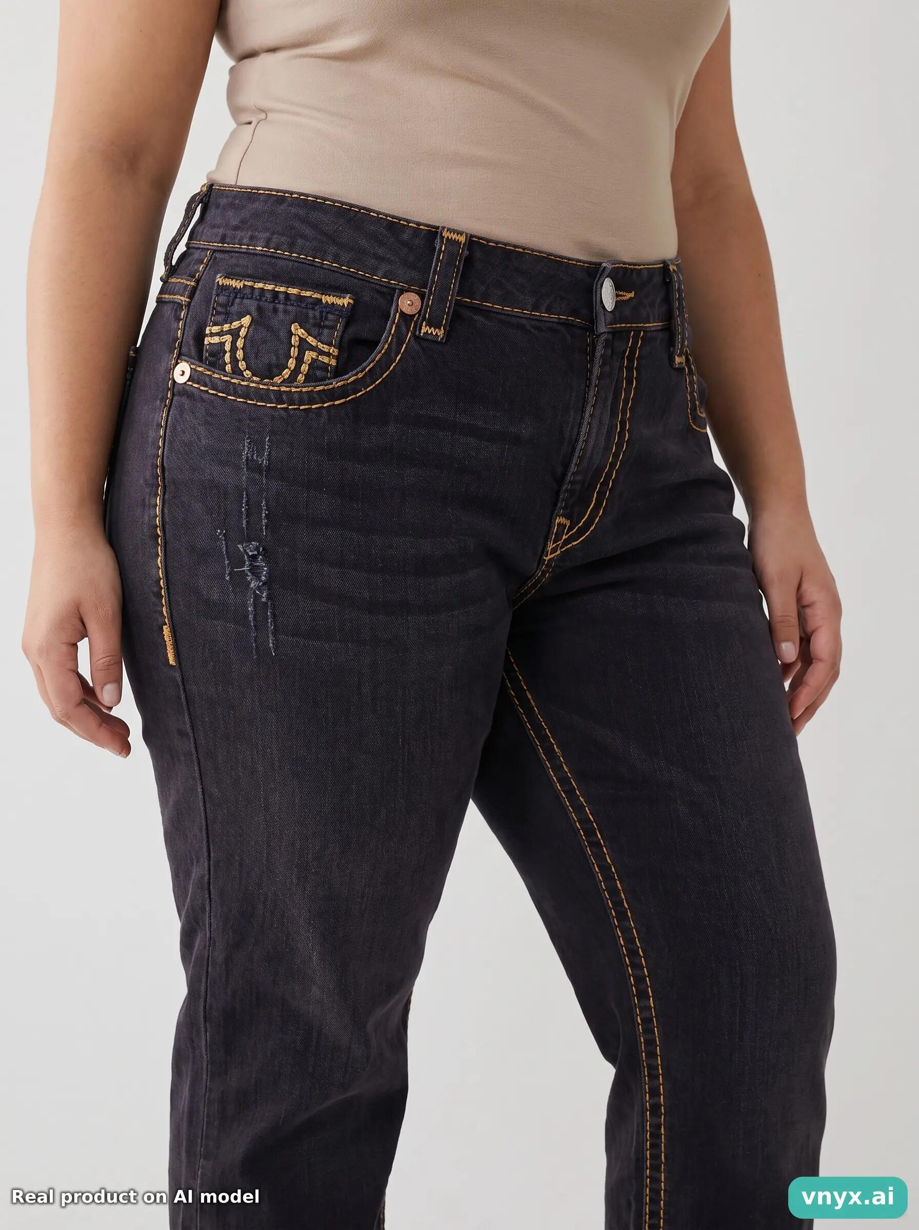 Second Life - Vintage True Religion Dark Grey Jeans Women W34 6/6