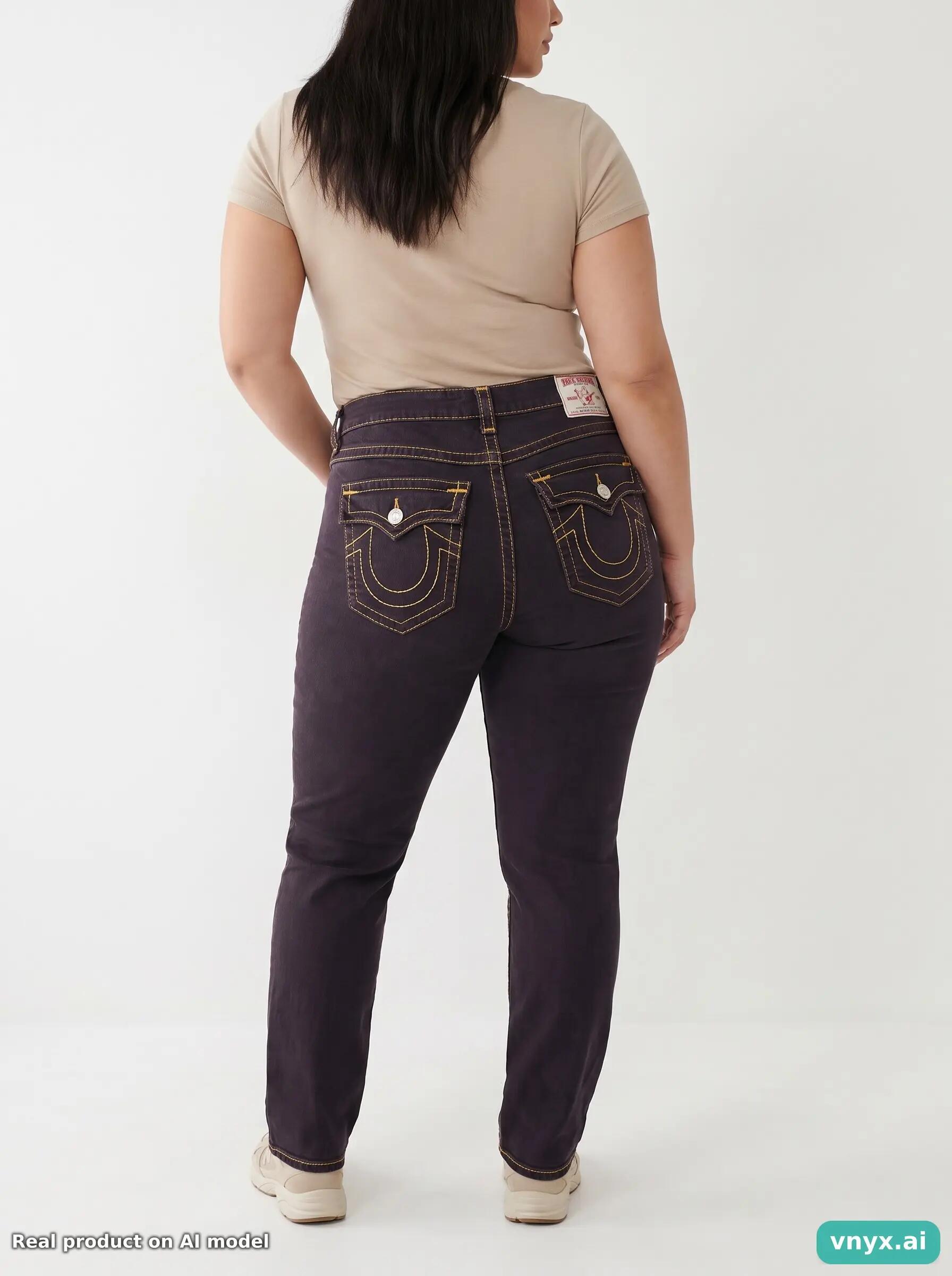 Second Life - Vintage True Religion Dark Grey Jeans Women W34 4/6