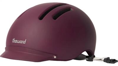 Thousand chapter deep burgundy l fietshelm met mips 59-62 cm veilige city-...