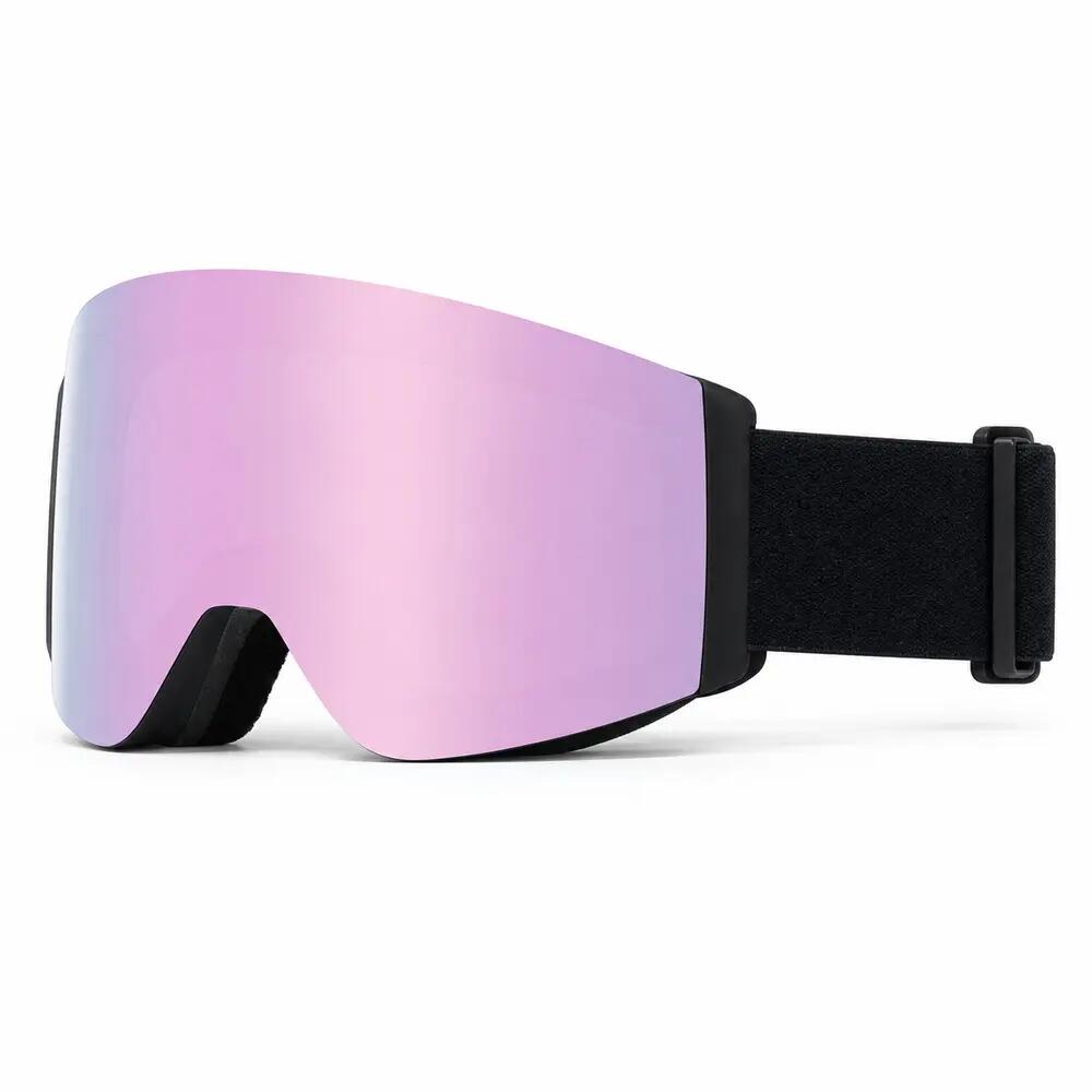 Maschera da Sci e Snowboard Fluor HX049 Lente Ribaltabile Rosa Specchiata Unisex 2/5