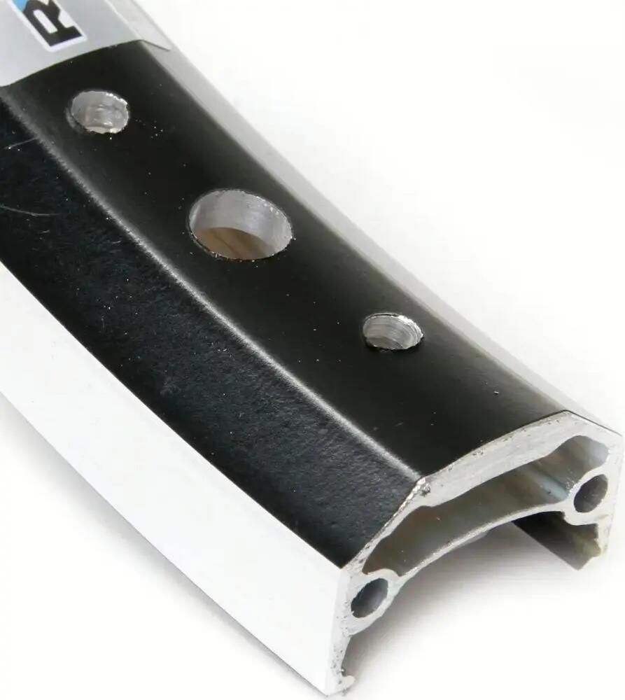RYDE Cerchio Andra 40 25-406 20 x 1,75 pollici Alluminio 36 fori nero argento 2/2