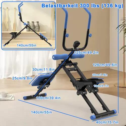 Appareil Abdominaux Unisexe 2 en 1 Stepper Compact 2/2