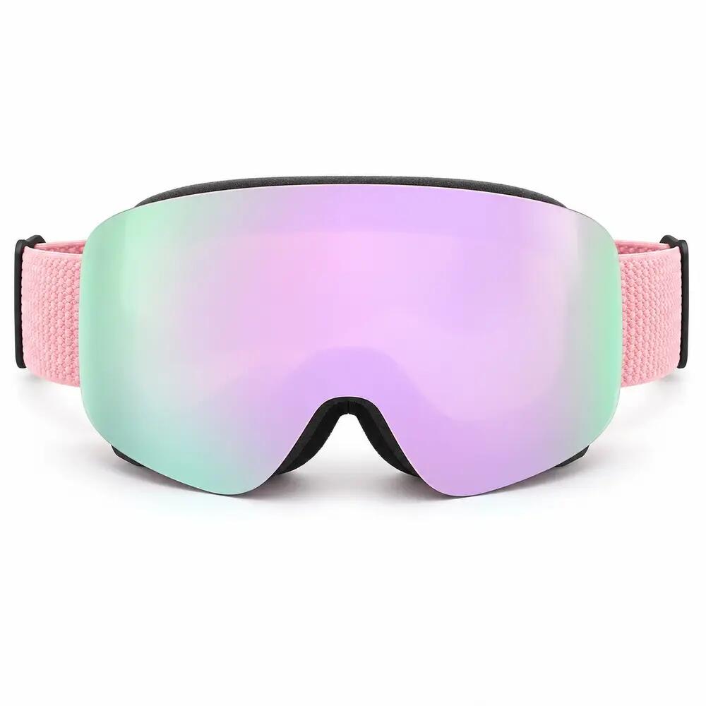 Maschera da Sci e Snowboard Fluor HX22 Lente Magnetica Viola Specchiata Unisex 4/5
