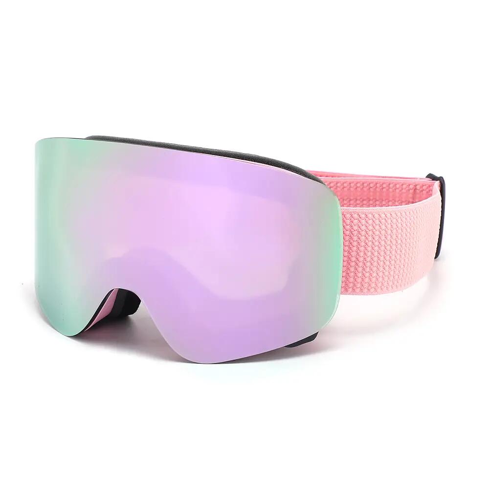 Maschera da Sci e Snowboard Fluor HX22 Lente Magnetica Viola Specchiata Unisex 2/5