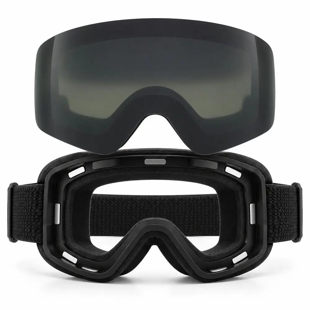 Maschera da Sci e Snowboard Fluor HX22 Lente Magnetica Nera Unisex 3/5