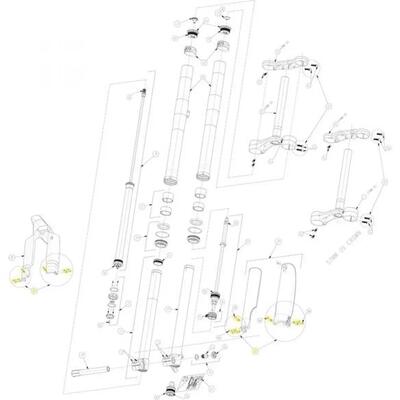 Manitou Hardware-Kit per Dorado Pro/Expert/Comp 37 mm - Kit di assistenza e tuni