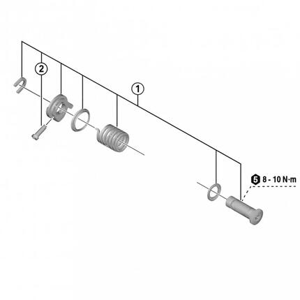 SHIMANO B-Achse Einheit für RD-R3000 Ersatzteil - für Shimano Tiagra Schaltwe...