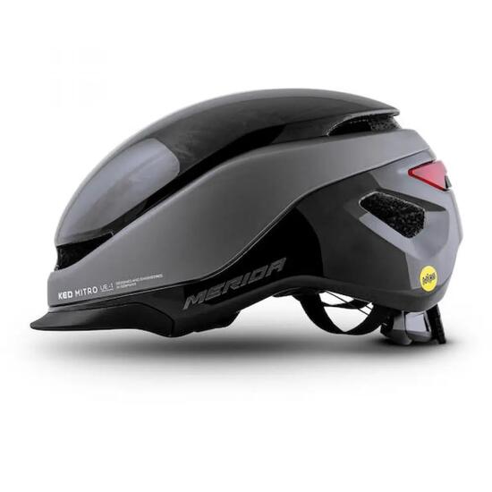 Casque Merida Mitro UE-1 L / 58-61 cm noir/gris - casque urbain sécurisé avec MI