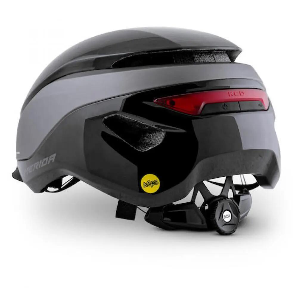 Merida Casque Mitro UE-1 M / 52-58 cm noir/gris - casque urbain sûr avec MI... 2/2