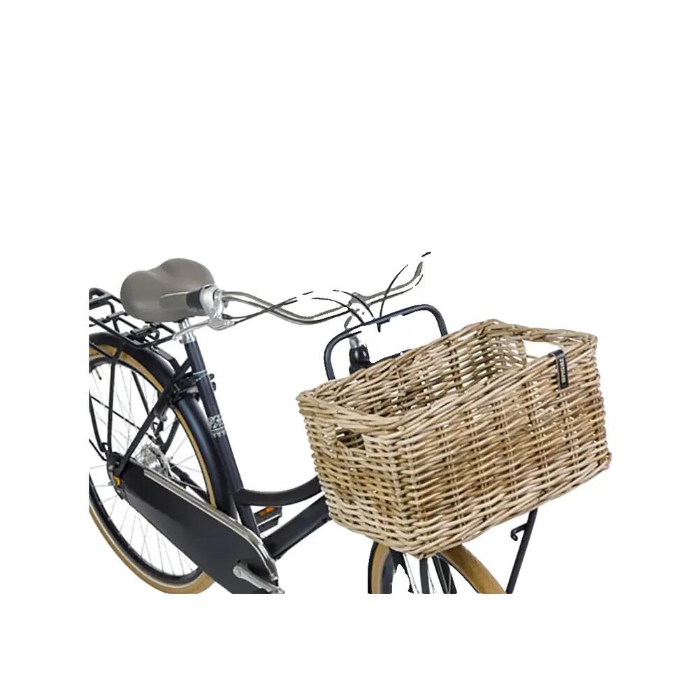 Basil Dax L panier avant - gris, rotin, 35 × 47 × 27 cm, sans couvercle, tressé 4/4