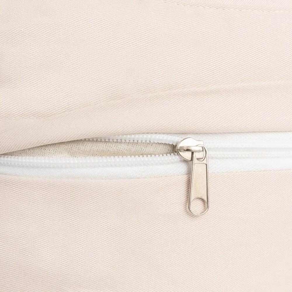 Coussin de méditation et yoga - Crème - Demi-lune 12 x 45 cm - Certifié GOTS 3/3