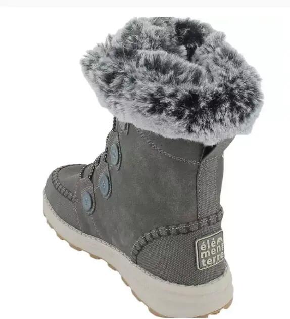 Chaussure après-ski - chaude montante - igloolik - gris/camel 4/7