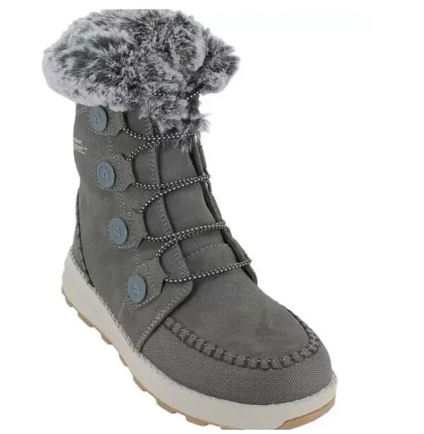 Chaussure après-ski - chaude montante - igloolik - gris/camel 2/7