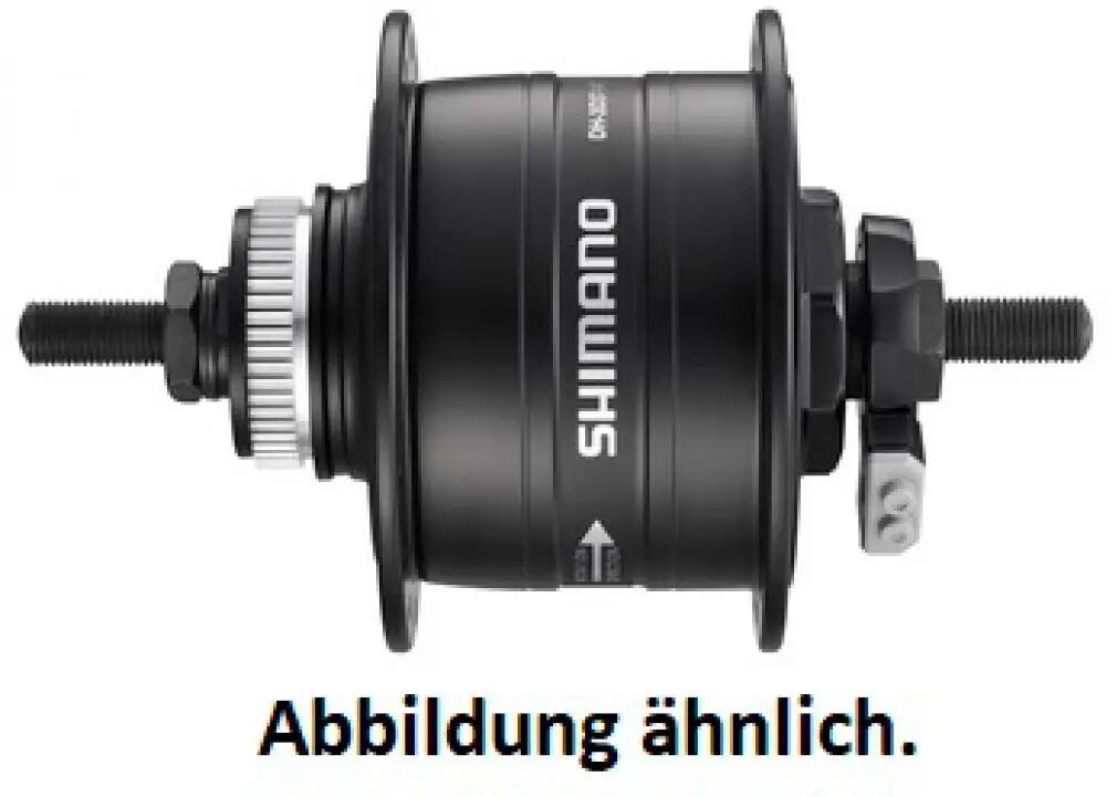 SHIMANO Nabendynamo DH-3D37 - 6V/3W, 36 Loch, Center-Lock, Silber 1/1