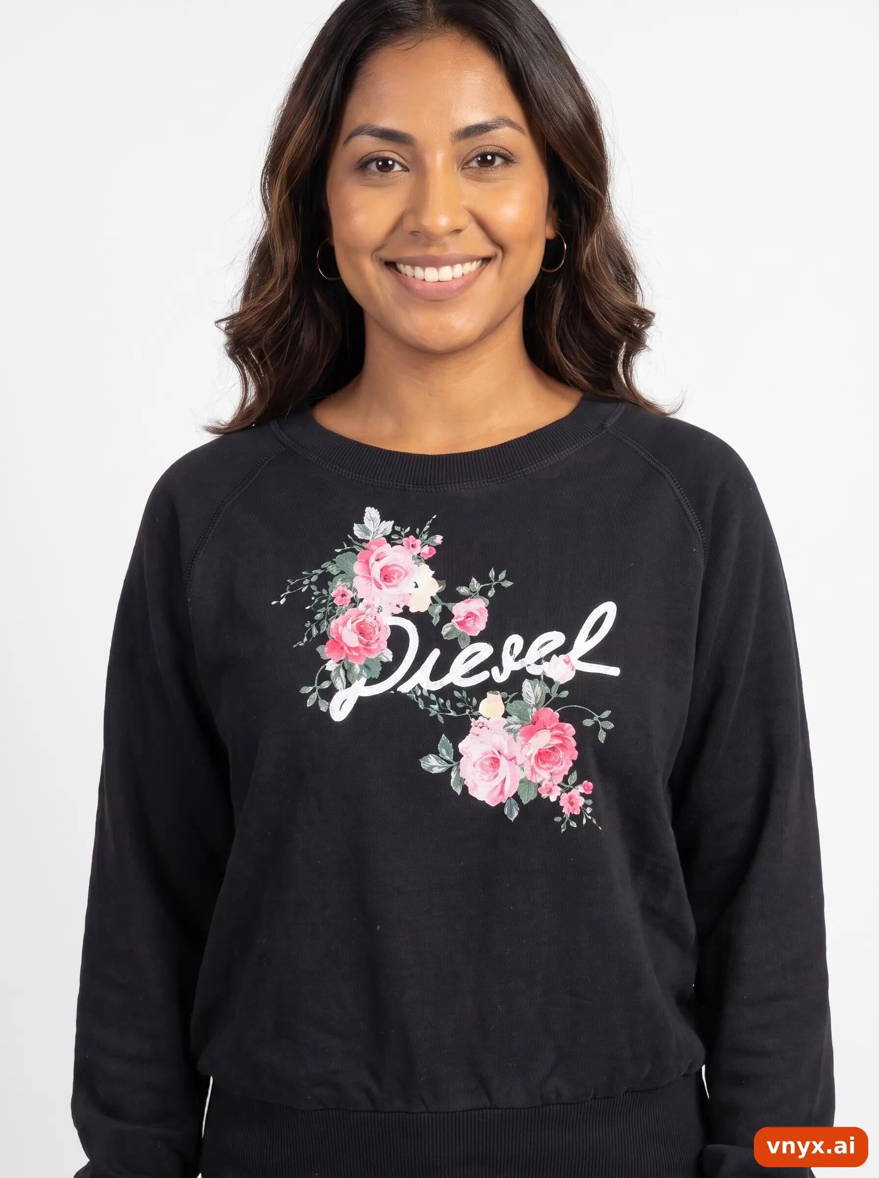 Second Life - Vintage Diesel Black Sweatshirts Women M 5/6