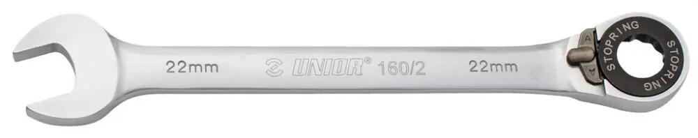 Clé à cliquet à anneau Unior 12 mm en chrome-vanadium 2/2