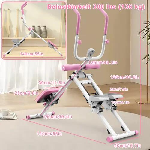 Appareil Abdominaux Unisexe 2 en 1 Stepper Compact 2/2