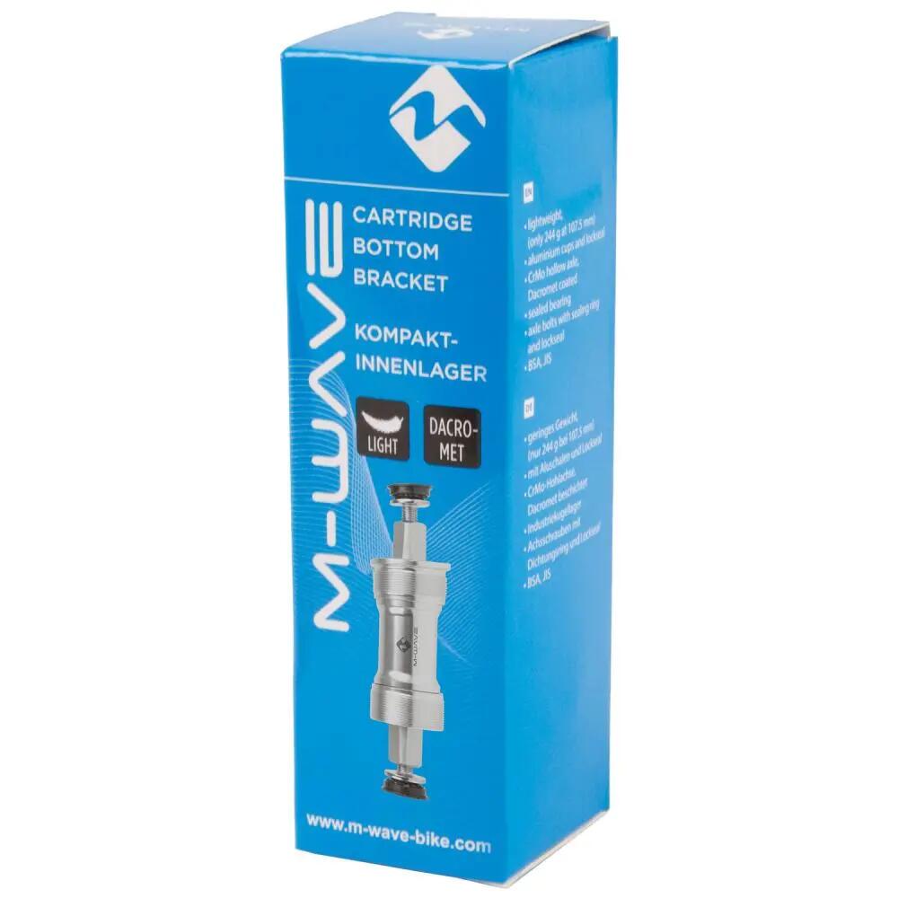 M-WAVE Carousel BB BSA SQ Movimento centrale compatto Filettatura BSA, larghezza 2/2