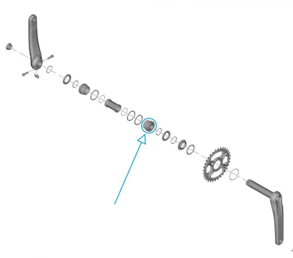 SHIMANO Lagerschale BB-MT801 Rechts Lagerschale - für Hollowtech II Innenlage... 2/2