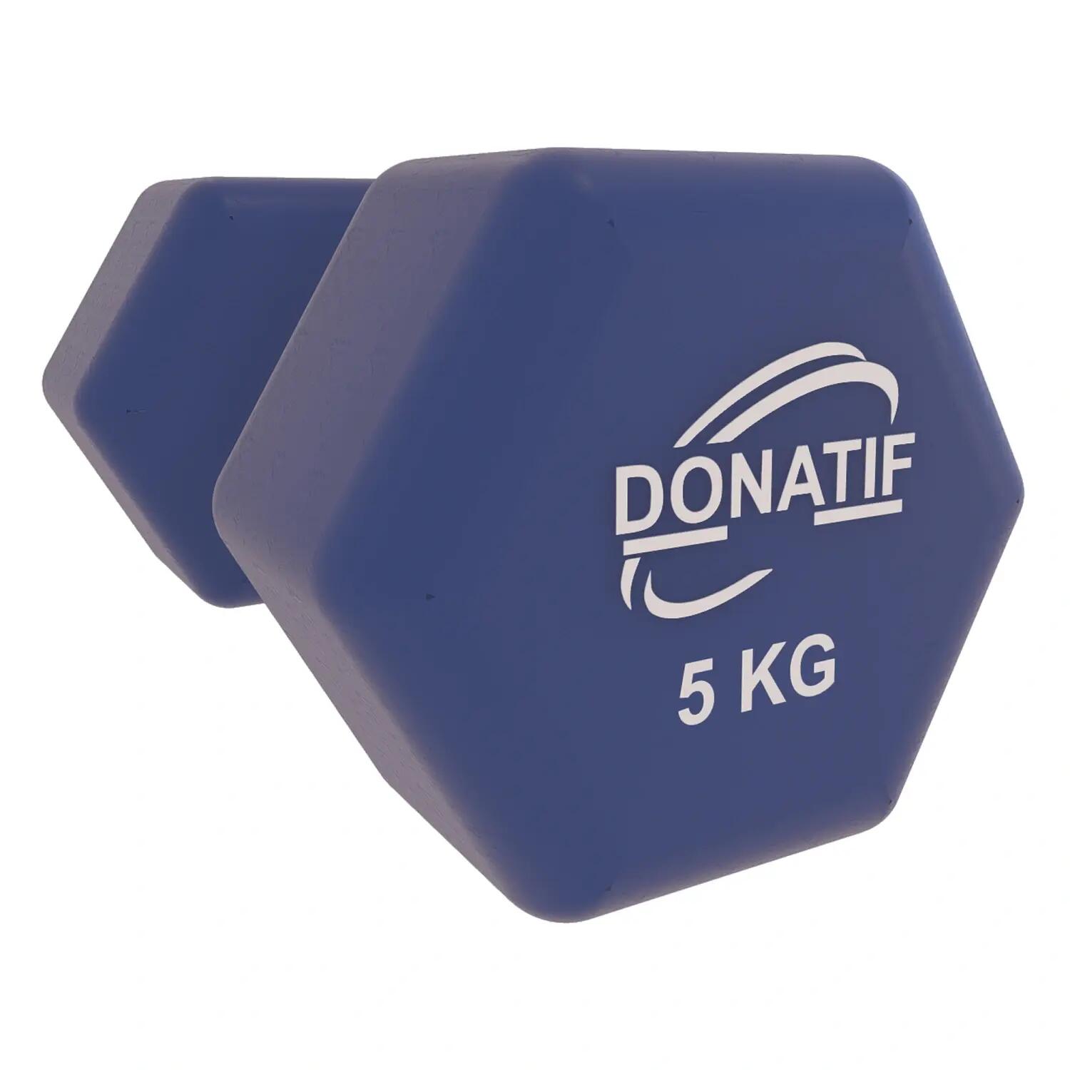 Manubrio in Vinile da 5 Kg - Antiscivolo | Fitness 2/6