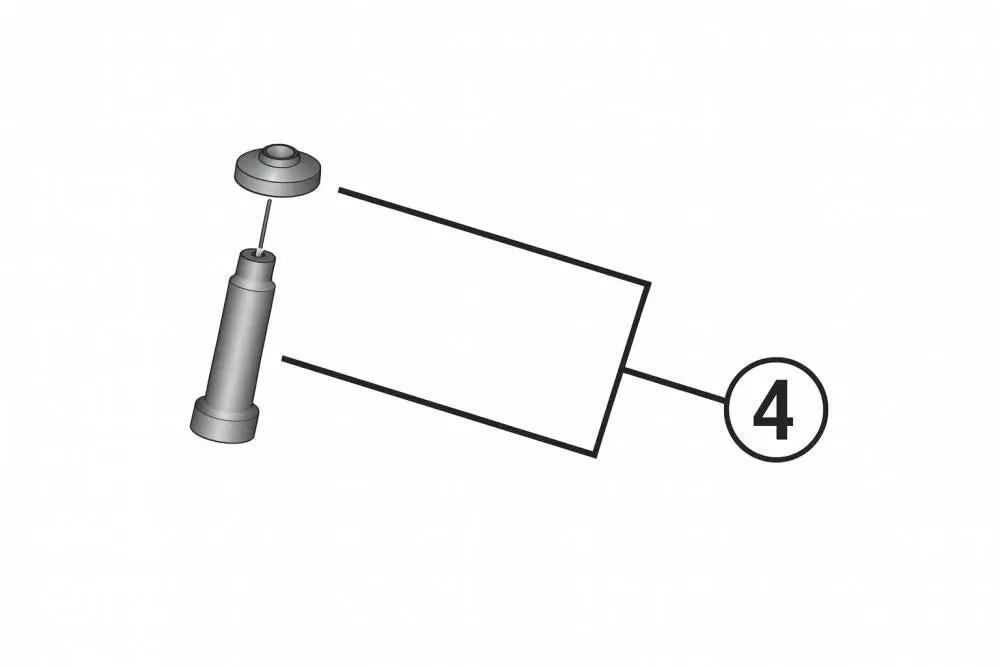 SHIMANO B-Achse & Halter für Standard-Montage RD-R7100 Achse - Ersatzteil für... 1/1