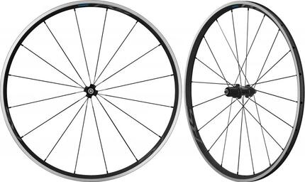 SHIMANO Laufradsatz WH-RS300 CL - Rennrad Laufradsatz, 700C, Clincher, QR, Fe...