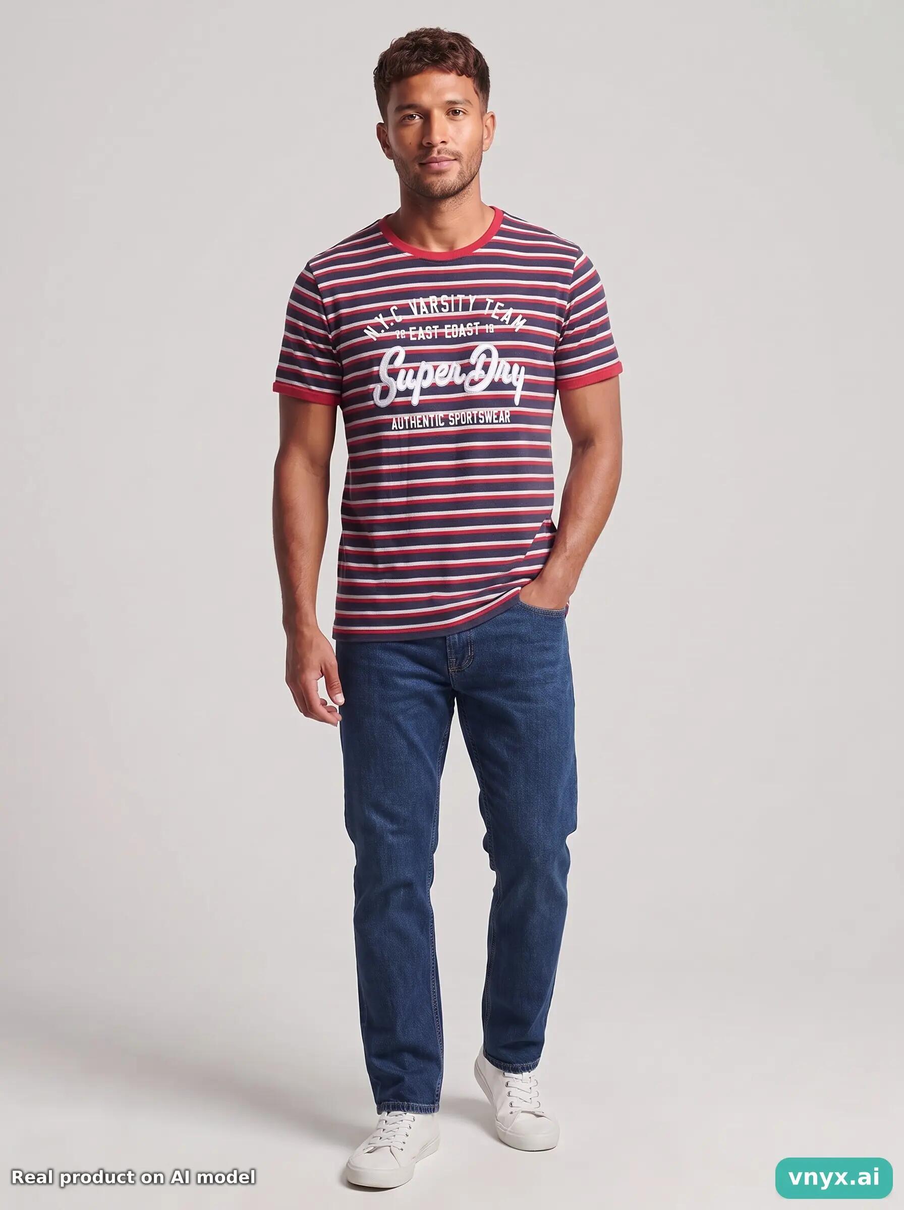 Second Life - Vintage Superdry Navy T-Shirt Men M 6/6