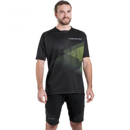 Merida Trikot MTB STRIPE S Schwarz/grün - robustes MTB-Trikot für Trail & End...