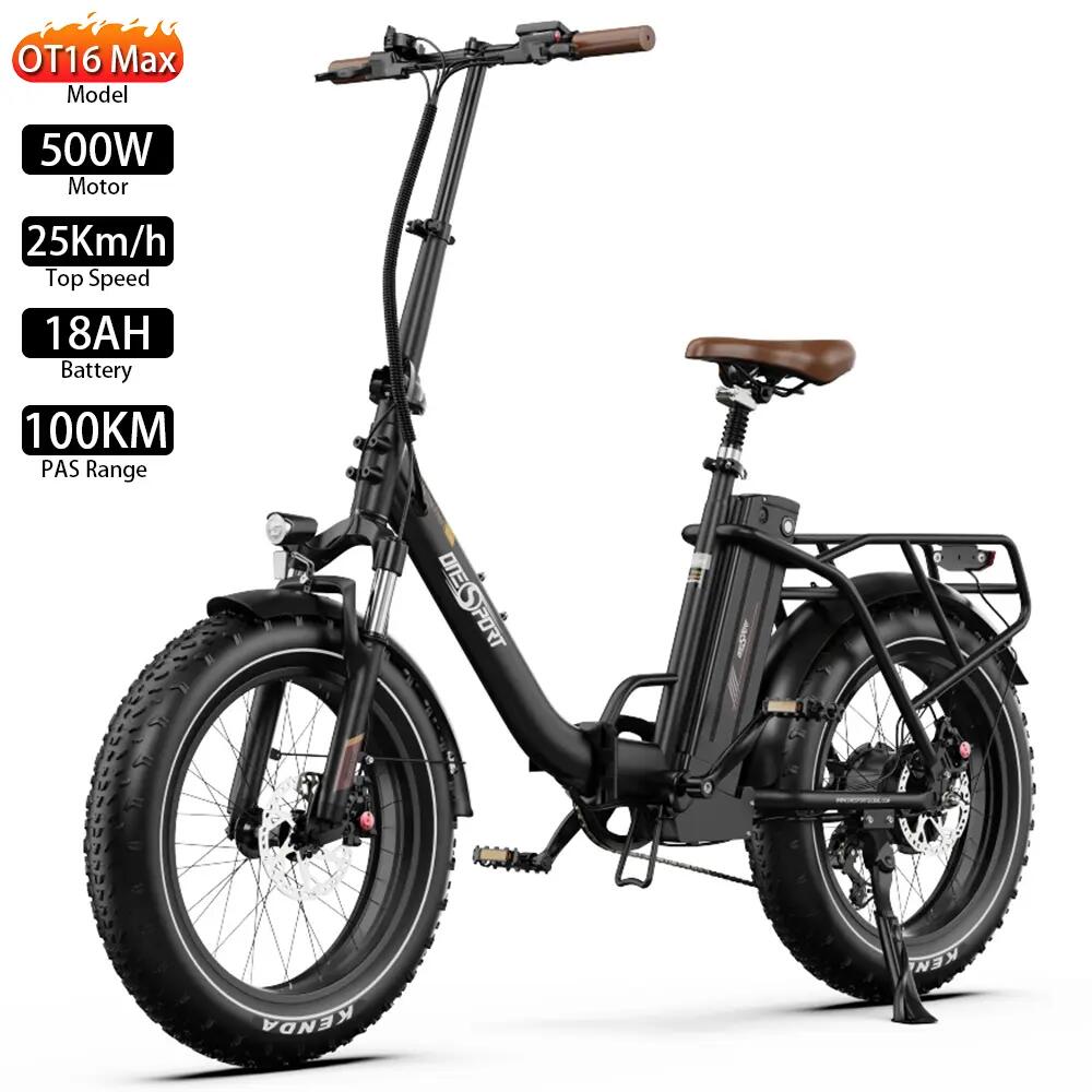 Elektrický bicykel Onesport OT16 Max 20" pneumatiky 500W motor 48V 18AH skladací