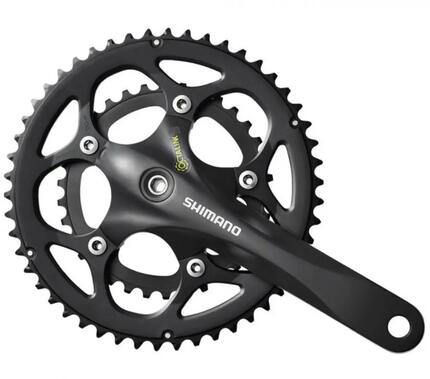 Shimano Pédalier route FC-R345 2x9 Compact 170 mm 50-34 dents Noir 113 mm (K...